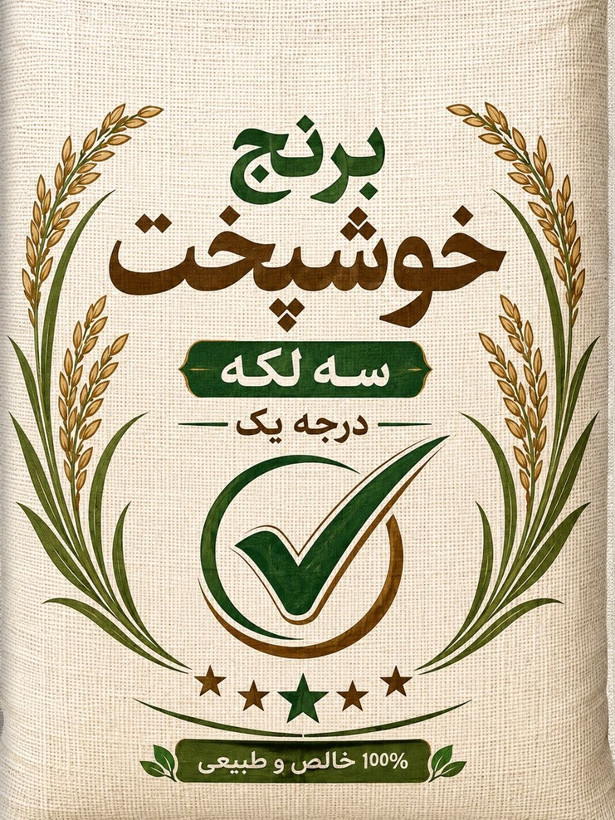 برنج ایرانی خوشپخت درجه ۱ -۱۰ کیلو گرمی